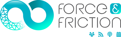 Force & Friction - Logo Teal - With Icons
